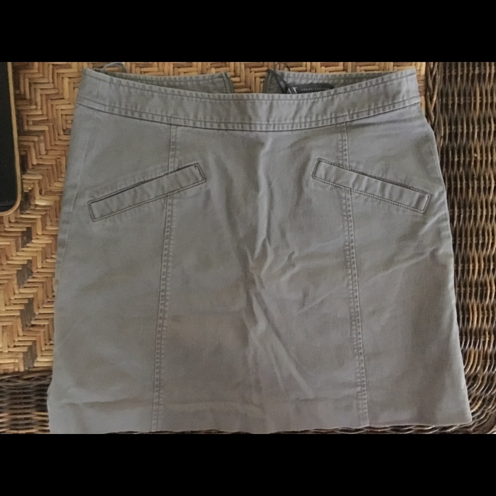 Armani exchange grey skirt